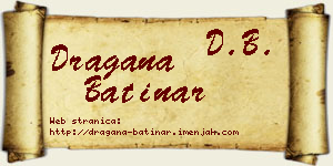 Dragana Batinar vizit kartica